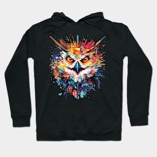 Owl Bird Animal Nature Freedom Wildlife Wonder Abstract Hoodie